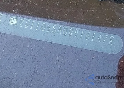 2016 Chevrolet Impala 1Lt from USA, damaged, VIN 2G1105SA0G9161478